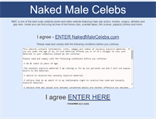 Tablet Screenshot of nakedmalecelebs.com